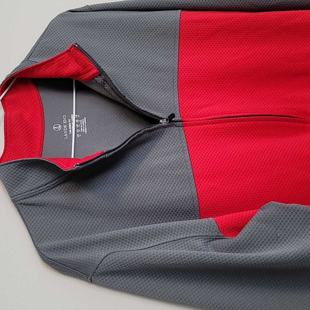 Lands End light zip up - Picture 3 of 6